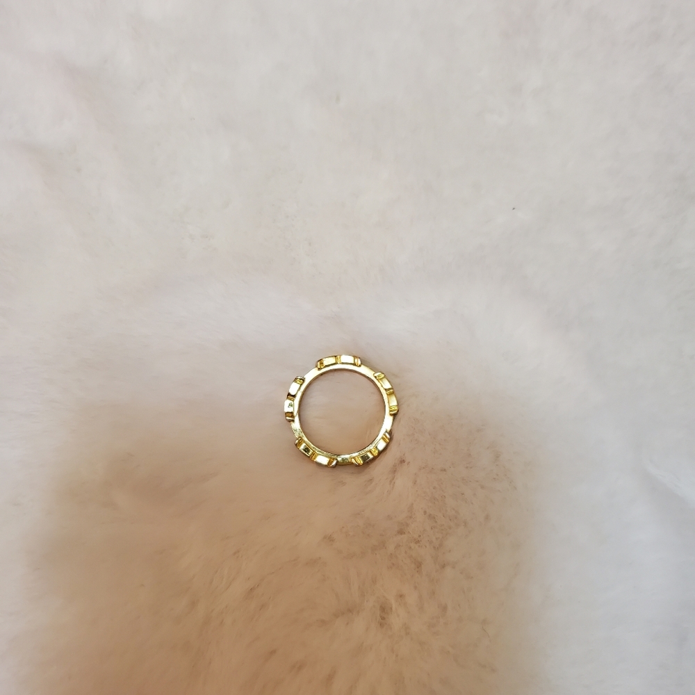 Tory Burch Serif-T Enamel Stackable Ring Size 7 M… - image 7